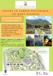 affiche pour visites du jardin historique